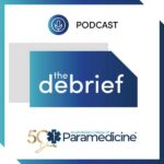 Logo of the Debrief podcast